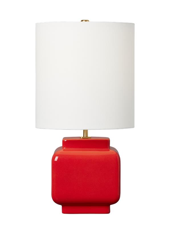 Visual Comfort Studio kate spade new york Anderson Medium Table Lamp in Lucent Red KST1161CLR1