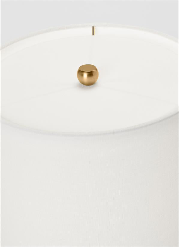 Visual Comfort Studio kate spade new york Anderson Medium Table Lamp in New White KST1161NWH1