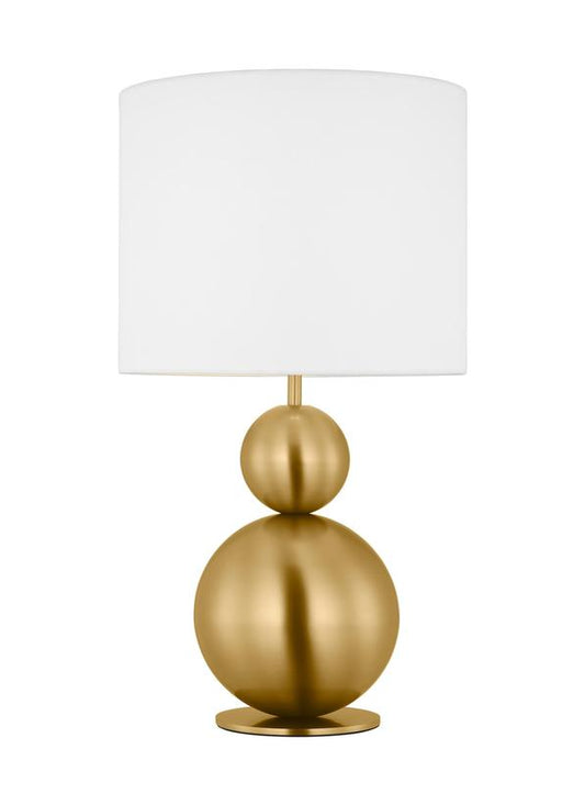 Visual Comfort Studio kate spade new york Suki Medium Table Lamp in Burnished Brass KST1221BBS1