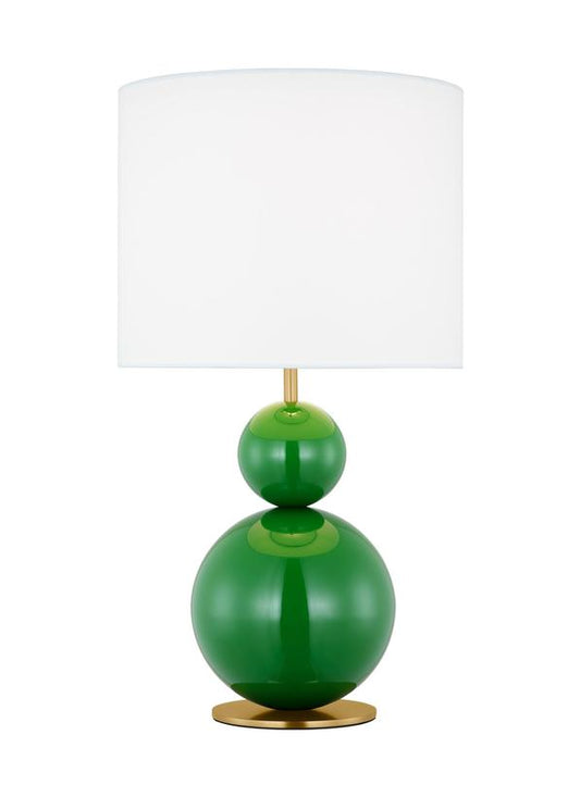 Visual Comfort Studio kate spade new york Suki Medium Table Lamp in Green KST1221GRN1