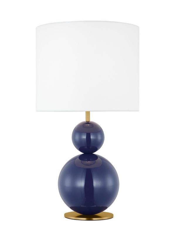 Visual Comfort Studio kate spade new york Suki Medium Table Lamp in Navy KST1221NVY1