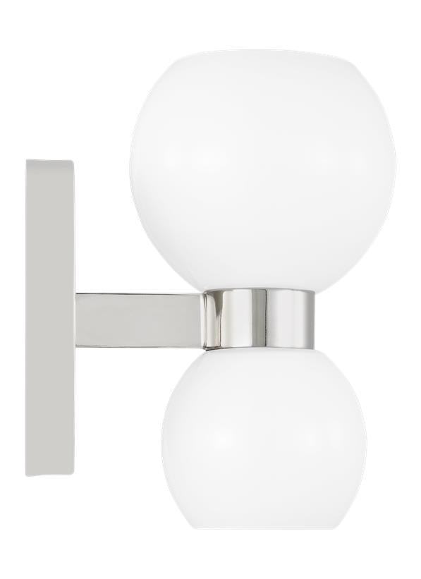 Visual Comfort Studio kate spade new york Londyn Single Sconce in Polished Nickel KSW1022PNMG