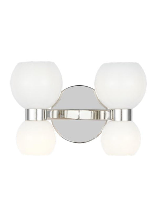 Visual Comfort Studio kate spade new york Londyn Double Sconce in Polished Nickel KSW1034PNMG