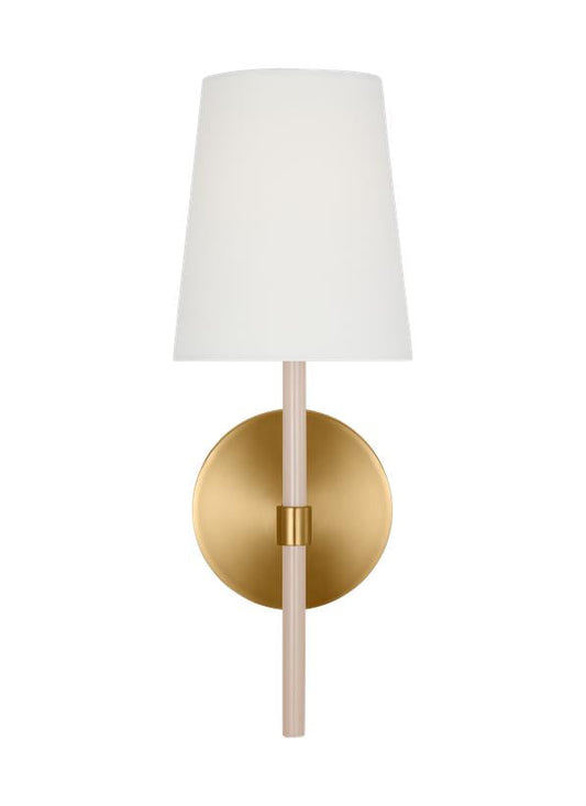 Visual Comfort Studio kate spade new york Monroe Small Single Sconce in Burnished Brass KSW1081BBSBLH