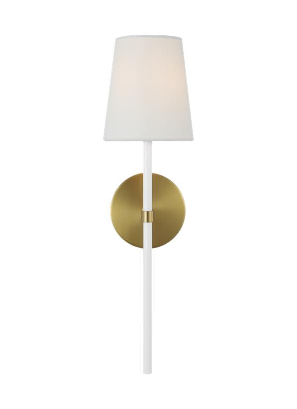 Visual Comfort Studio kate spade new york Monroe Tail Sconce in Burnished Brass KSW1091BBSGW