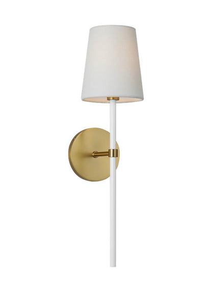 Visual Comfort Studio kate spade new york Monroe Tail Sconce in Burnished Brass KSW1091BBSGW