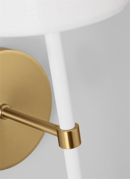 Visual Comfort Studio kate spade new york Monroe Tail Sconce in Burnished Brass KSW1091BBSGW