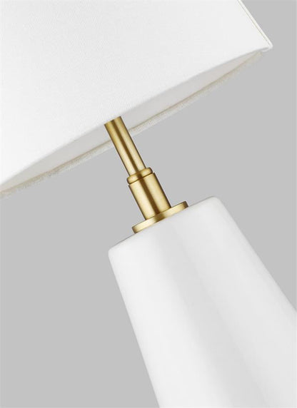 Visual Comfort Studio Kelly Wearstler Lorne Table Lamp in Arctic White KT1201ARC1