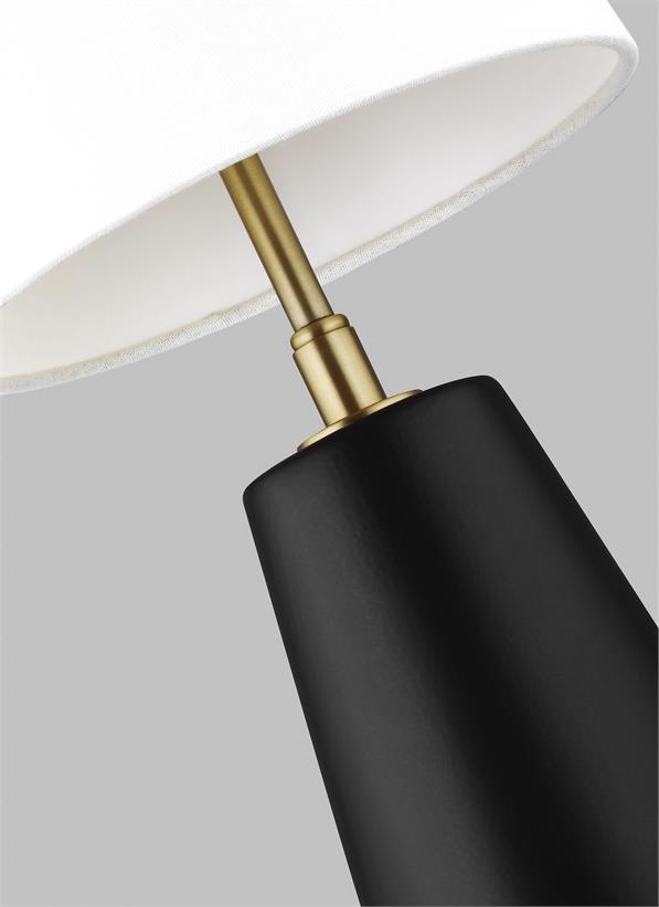 Visual Comfort Studio Kelly Wearstler Lorne Table Lamp in Coal KT1201COL1