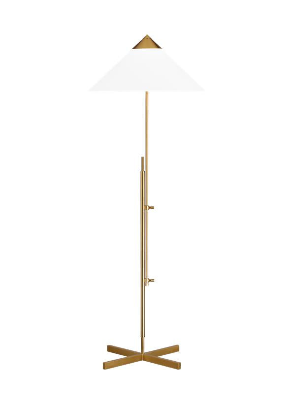 Visual Comfort Studio Kelly Wearstler Franklin Floor Lamp in Burnished Brass KT1291BBS1