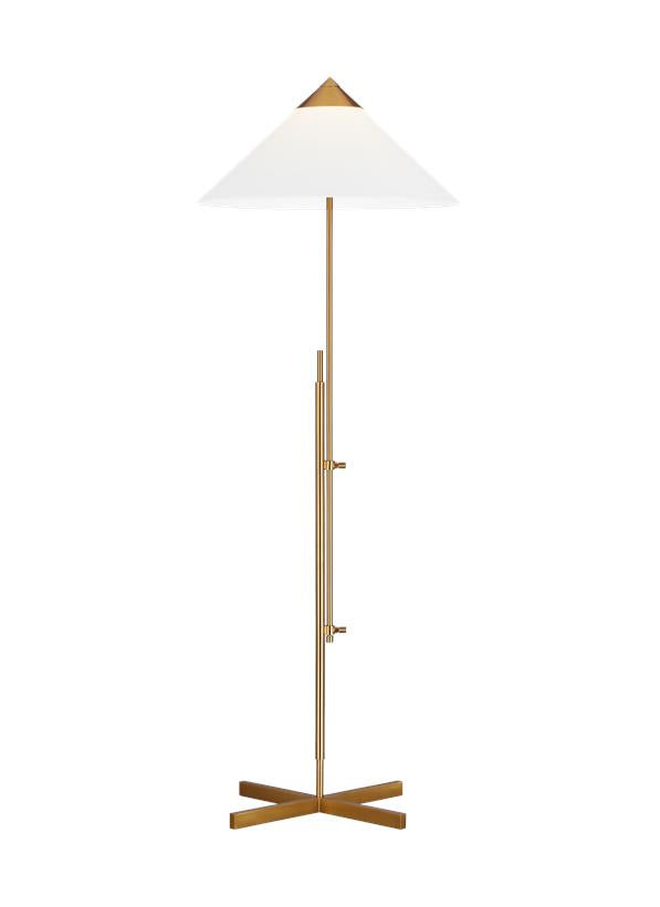 Visual Comfort Studio Kelly Wearstler Franklin Floor Lamp in Burnished Brass KT1291BBS1