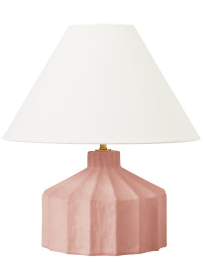 Visual Comfort Studio Kelly Wearstler Veneto Small Table Lamp in Dusty Rose KT1331DR1