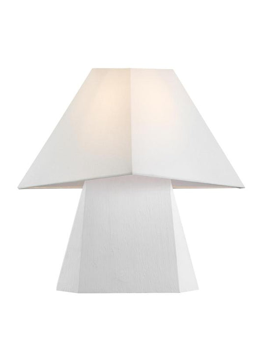 Visual Comfort Studio Kelly Wearstler Herrero Medium Table Lamp in Matte White KT1361MWT1