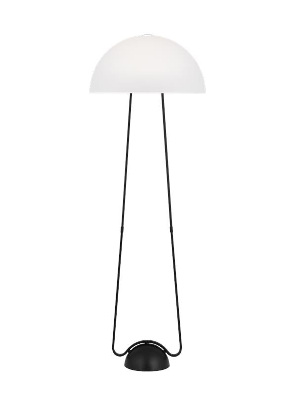 Visual Comfort Studio Kelly Wearstler Nido Floor Lamp in Midnight Black KT1381MBK1