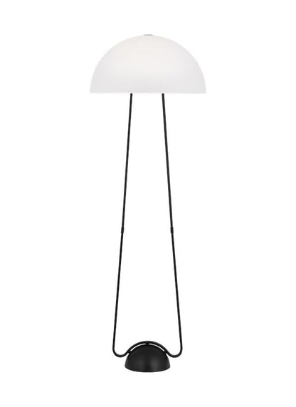 Visual Comfort Studio Kelly Wearstler Nido Floor Lamp in Midnight Black KT1381MBK1