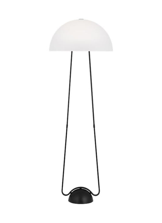 Visual Comfort Studio Kelly Wearstler Nido Floor Lamp in Midnight Black KT1381MBK1