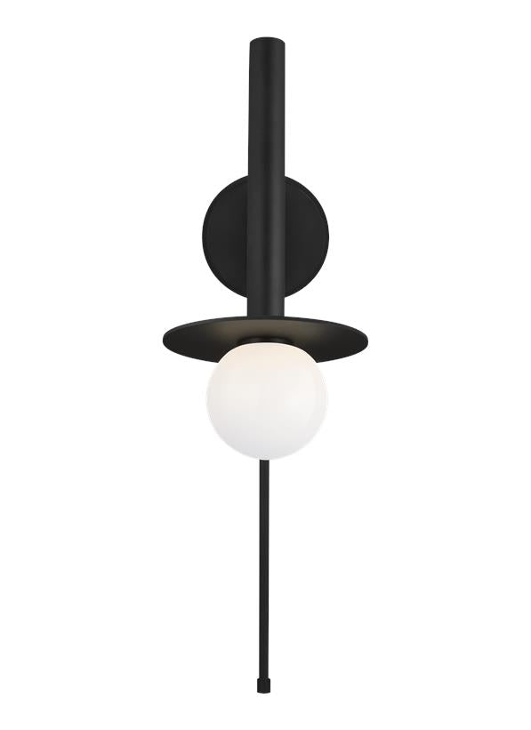 Visual Comfort Studio Kelly Wearstler Nodes Pivot Sconce in Midnight Black KW1021MBK