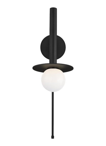 Visual Comfort Studio Kelly Wearstler Nodes Pivot Sconce in Midnight Black KW1021MBK