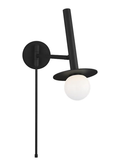 Visual Comfort Studio Kelly Wearstler Nodes Pivot Sconce in Midnight Black KW1021MBK