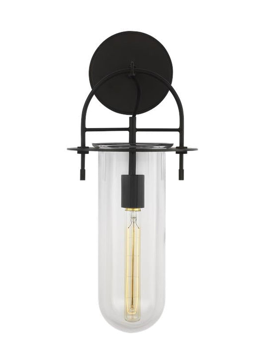 Visual Comfort Studio Kelly Wearstler Nuance Short Sconce in Aged Iron KW1051AI