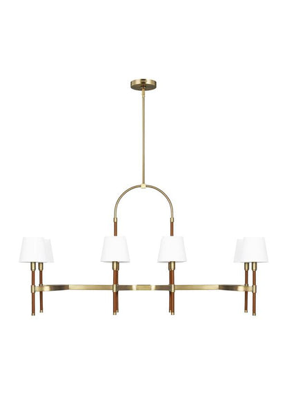 Visual Comfort Studio Lauren Ralph Lauren Katie Linear Chandelier in Time Worn Brass LC1028TWB