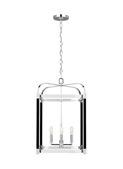 Visual Comfort Studio Lauren Ralph Lauren Hadley Medium Lantern in Polished Nickel LC1144PN