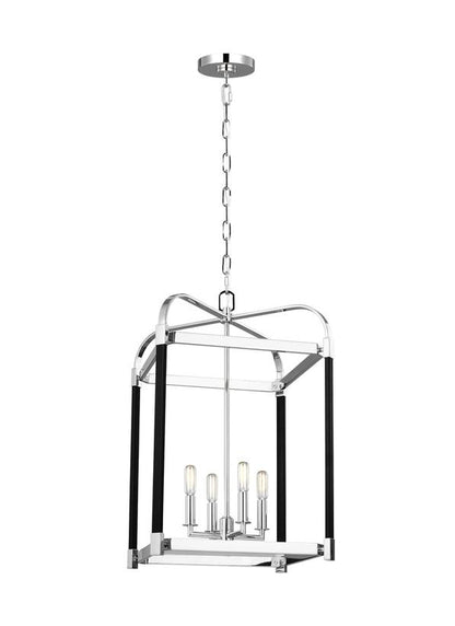 Visual Comfort Studio Lauren Ralph Lauren Hadley Medium Lantern in Polished Nickel LC1144PN