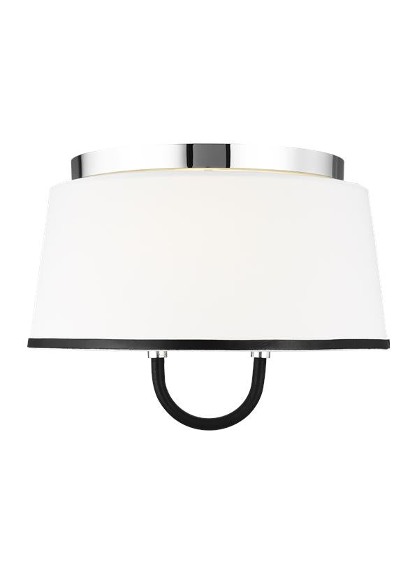 Visual Comfort Studio Lauren Ralph Lauren Katie Medium Flush Mount in Polished Nickel LF1002PN