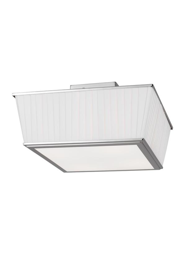 Visual Comfort Studio Lauren Ralph Lauren Esther Flush Mount in Polished Nickel LF1044PN