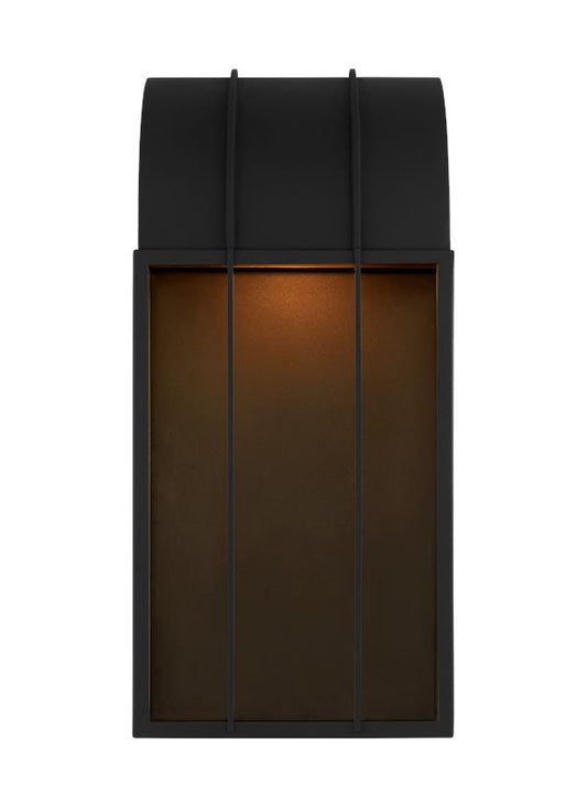 Visual Comfort Studio Lauren Ralph Lauren Veronica Large Wall Lantern in Textured Black LO1061TXB-L1