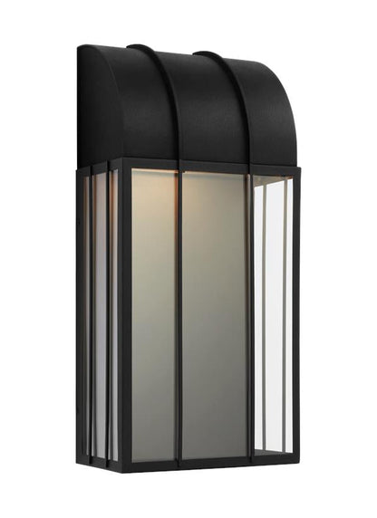 Visual Comfort Studio Lauren Ralph Lauren Veronica Large Wall Lantern in Textured Black LO1061TXB-L1