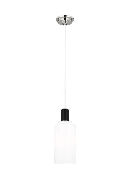 Visual Comfort Studio Lauren Ralph Lauren Hadley Tall Pendant in Polished Nickel LP1071PNMG