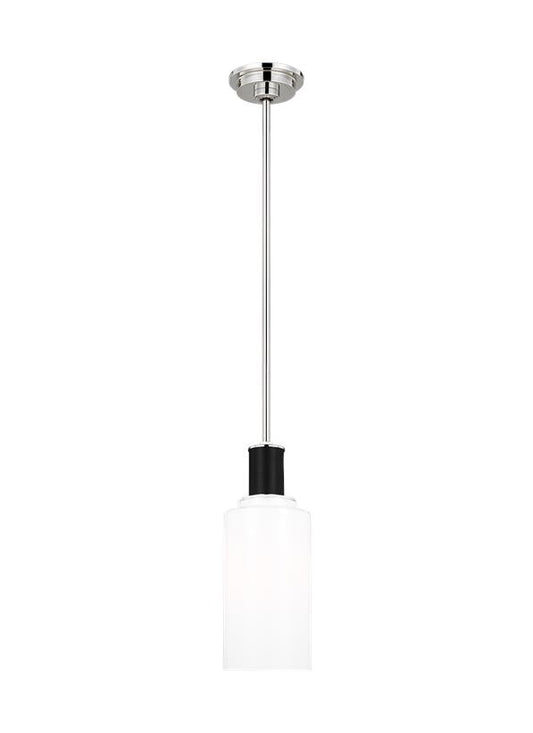 Visual Comfort Studio Lauren Ralph Lauren Hadley Tall Pendant in Polished Nickel LP1071PNMG