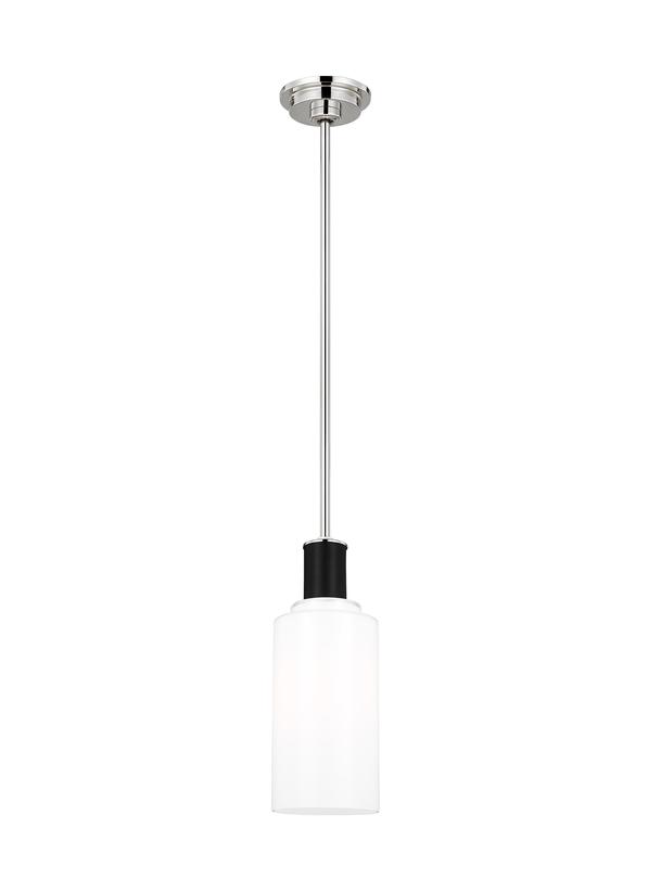 Visual Comfort Studio Lauren Ralph Lauren Hadley Tall Pendant in Polished Nickel LP1071PNMG