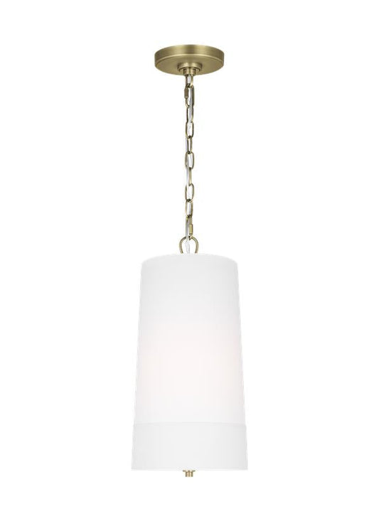 Visual Comfort Studio Lauren Ralph Lauren Ivie Tall Pendant in Time Worn Brass LP1101TWBWLW