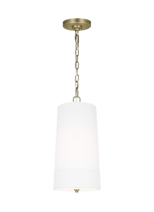 Visual Comfort Studio Lauren Ralph Lauren Ivie Tall Pendant in Time Worn Brass LP1101TWBWLW