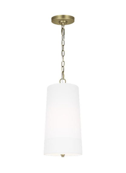 Visual Comfort Studio Lauren Ralph Lauren Ivie Tall Pendant in Time Worn Brass LP1101TWBWLW