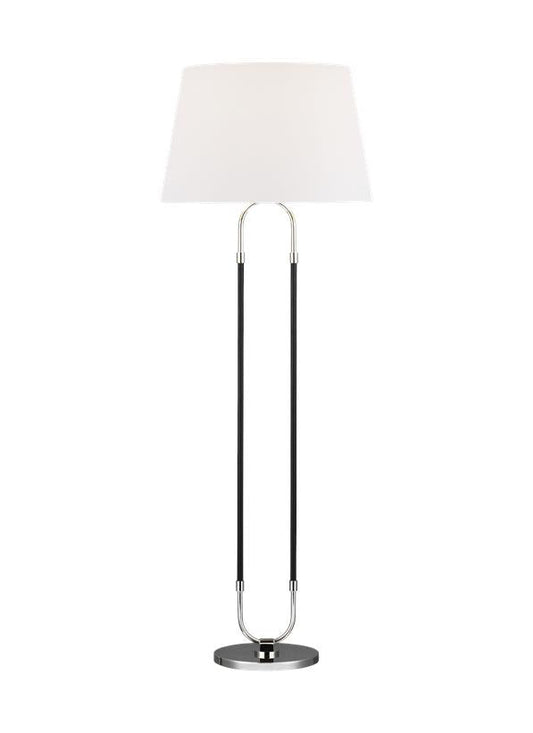 Visual Comfort Studio Lauren Ralph Lauren Katie Floor Lamp in Polished Nickel LT1031PN1