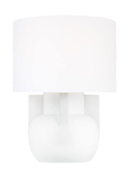 Visual Comfort Studio Lauren Ralph Lauren William Wide Table Lamp in Matte Ivory LT1071IVC1