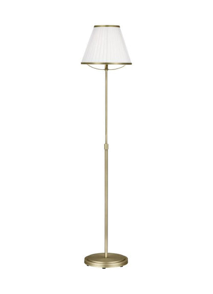 Visual Comfort Studio Lauren Ralph Lauren Esther Floor Lamp in Time Worn Brass LT1141TWB1