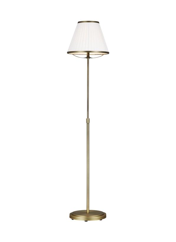 Visual Comfort Studio Lauren Ralph Lauren Esther Floor Lamp in Time Worn Brass LT1141TWB1