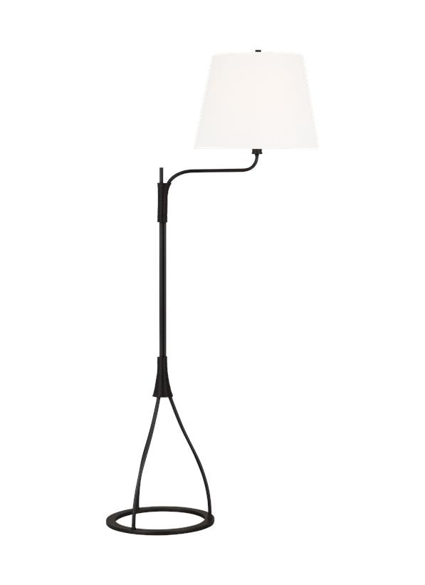 Visual Comfort Studio Lauren Ralph Lauren Sullivan Task Floor Lamp in Aged Iron LT1151AI1