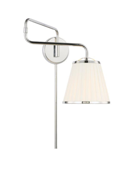 Visual Comfort Studio Lauren Ralph Lauren Esther Swing Arm Sconce in Polished Nickel LW1081PN