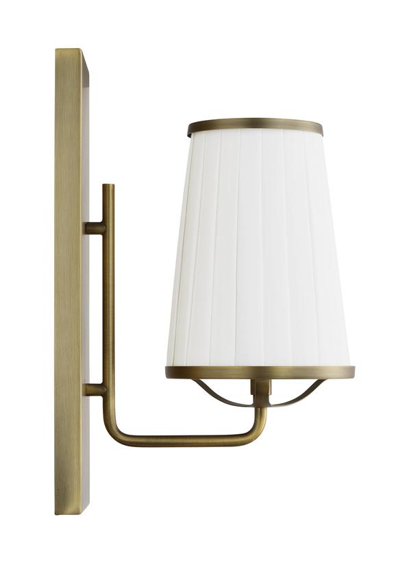 Visual Comfort Studio Lauren Ralph Lauren Esther Single Sconce in Time Worn Brass LW1091TWB