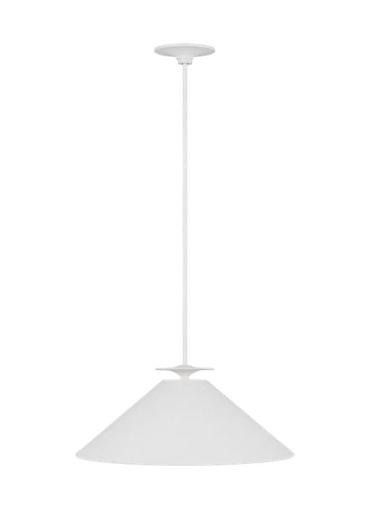 Visual Comfort Studio Christiane Lemieux Cornet Extra Large Pendant in Cast Plaster LXP1011CPST