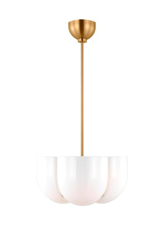 Visual Comfort Studio Christiane Lemieux Cheverny Large Pendant in Burnished Brass LXP1044BBS