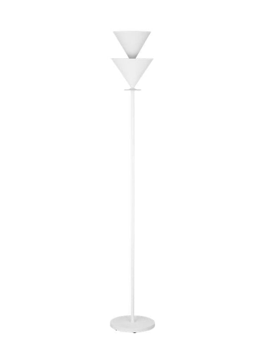 Visual Comfort Studio Christiane Lemieux Cornet Extra Large Floor Lamp in Cast Plaster LXT1001CPST1