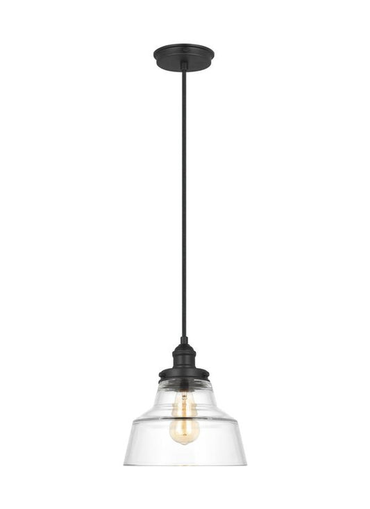 Visual Comfort Studio Sean Lavin Baskin Chimney Pendant in Midnight Black P1348MBK