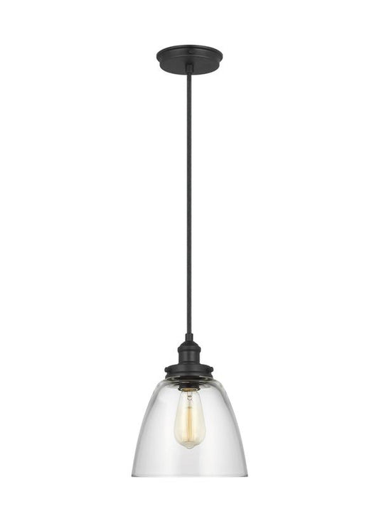 Visual Comfort Studio Sean Lavin Baskin Dome Pendant in Midnight Black P1349MBK