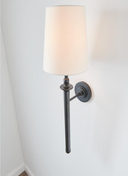 Visual Comfort Studio Thomas O'Brien Capri Tail Sconce in Aged Iron TW1021AI